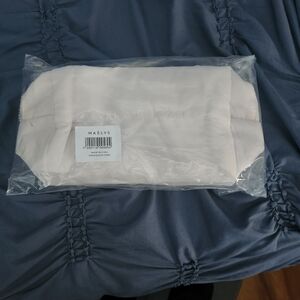 NWT MAËLYS White Cosmetic Bag